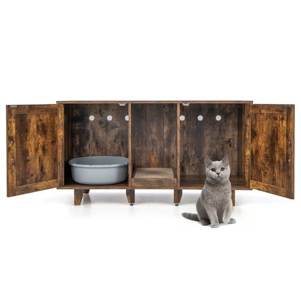 Kattlåda Förvaring, 120x52x65 cm, Grå