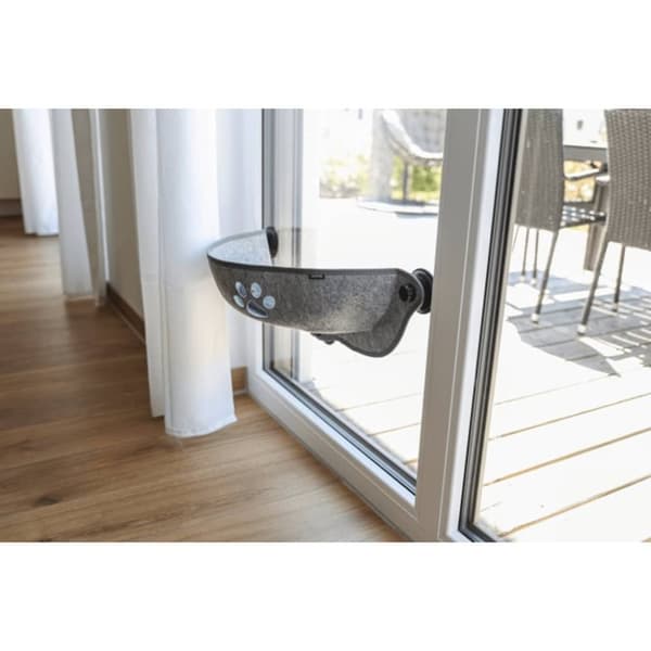 Kerbl Fönsterbädd Filzino 70x26x26 cm grå