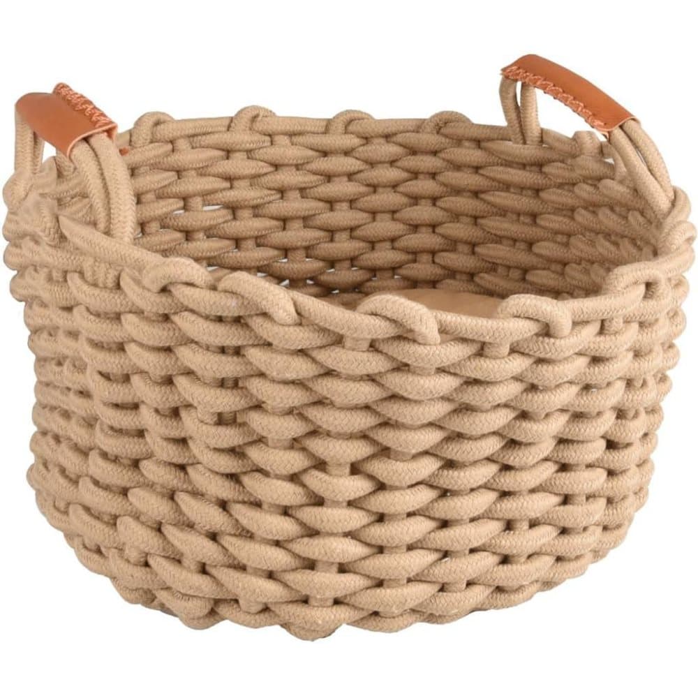 FLAMINGO kæledyrskurv med hynde Enya rund 34x18 cm beige