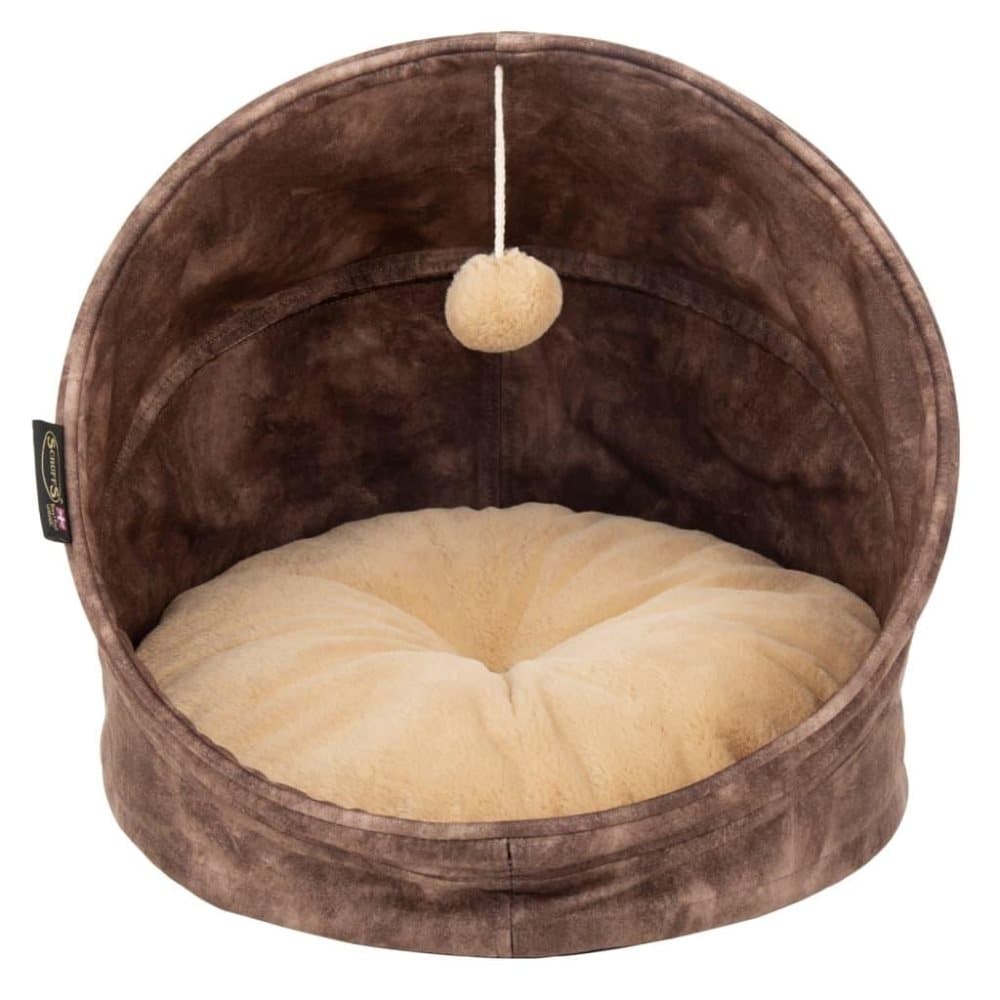 Scruffs & Tramps Kattbädd Kensington 44x48 cm brun