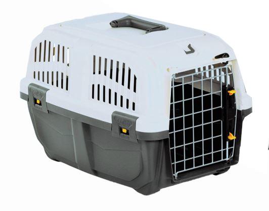 transportlåda Skudo 55 x 36 x 35 cm grå/vit