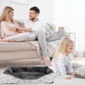 Miniatyrbild 5 av 5: Hundsäng Hundkudde Kattsäng Fluffig plyschbädd för husdjur Djursäng hundbädd Kattbäddskudde hundsoffa Kattsoffa