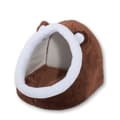 Miniatyrbillede 1 af 2: GO GIFT katteseng - brun-hvid - 40x45x34 cm