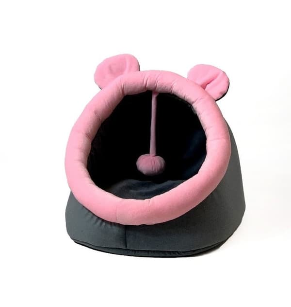 GO GIFT katteseng - grafit-pink - 40x45x34 cm