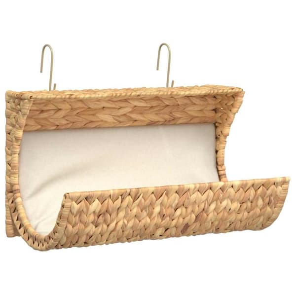 Kattsäng med dyna vattenhyacint 35x18x18 cm