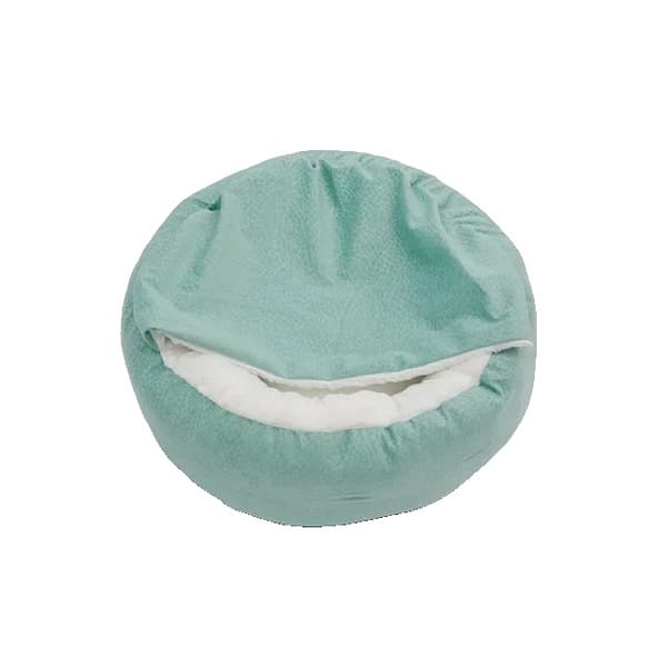 Pet Bed, Blødt Plys Materiale, Behageligt Design,70cm, grøn