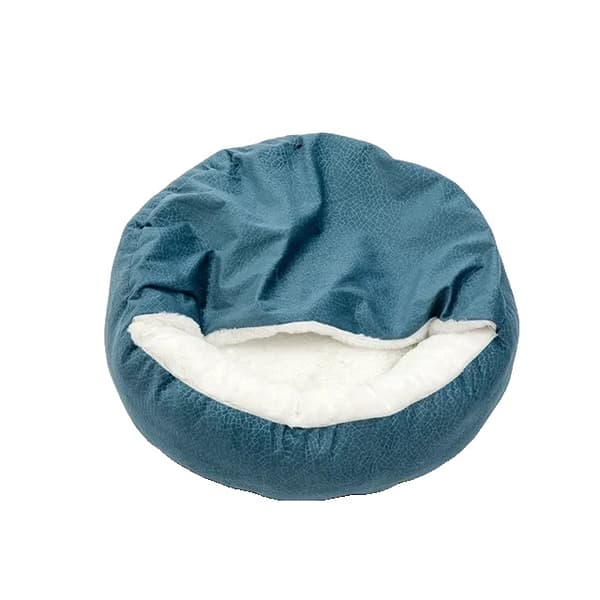 Pet Bed, Blødt Plys Materiale, Behageligt Design,blå, 70cm