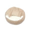 Miniatyrbillede 1 af 2: Pet Bed, Blødt Plys Materiale, Behageligt Design,beige, 60cm