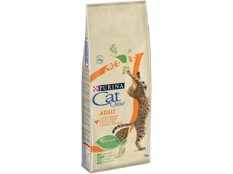 Purina CAT CHOW, Adult, Kyckling, Anka, Lax, 15 kg