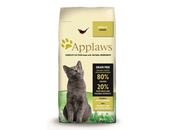 Tørrfôr for eldre katter Applaws 2kg med kylling