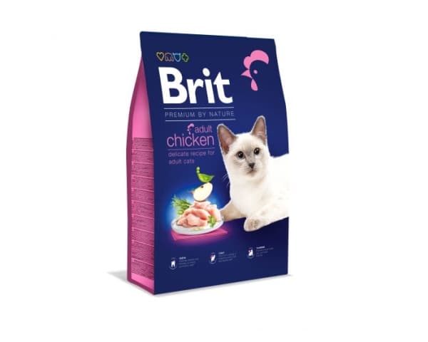 BRIT PREMIUM BY NATURE ADULT Kissan kuivaruoka Kana 1,5 kg