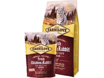 Carnilove Carnilove Cat Fresh Chicken & Rabbit Gourmand - kurczak i królik 400g