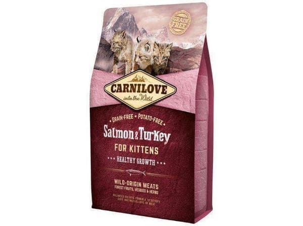 Carnilove Kitten Łosoś/Indyk Dla Kociąt 400g