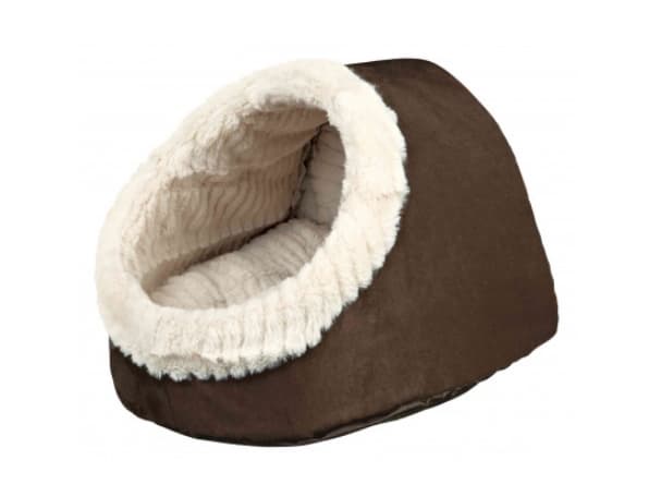 TRIXIE 4047974363201, Husdjursbädd, grotta, inomhus, Hund, Beige, Brun, Oval, Monoton