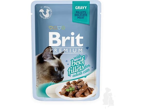 Brit KOT sasz.85g prem. sos BEEF FILLET
