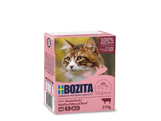 Bozita 4913, Voksen, Alle hunderaser, Storfekjøtt, Kylling, 370 g, Kornfritt, Soya fri