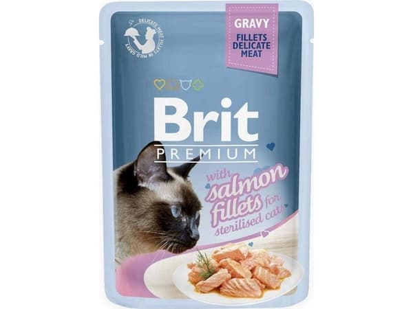 Brit KOT sasz.85g prem. sos STERIL FILLE