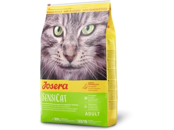 Josera SensiCat, Voksen, Alle hunderaser, Mais, Lever, Fjærfe, Ris, 10 kg, Fri for smakstilsetninger