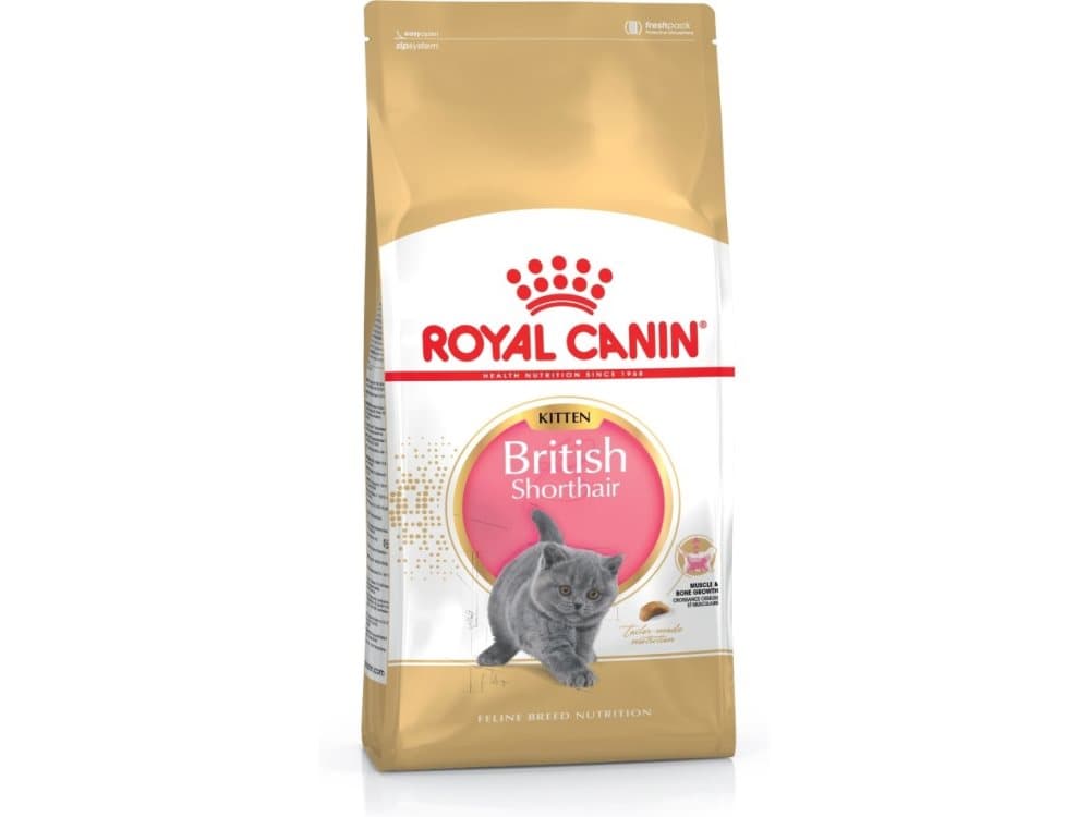 Royal Canin British Shorthair Kitten, Kattunge, Höns, Ris, Grönsaker, 2 kg, British Shorthair, Vitamin A,Vitamin B1,Vitamin B12,Vitamin B2,Vitamin B3