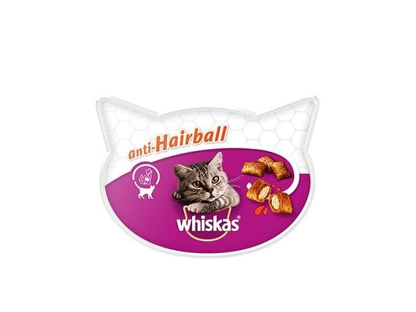 ?Whiskas Anti-Hairball tørfoder til kat 50 g Adult Kylling