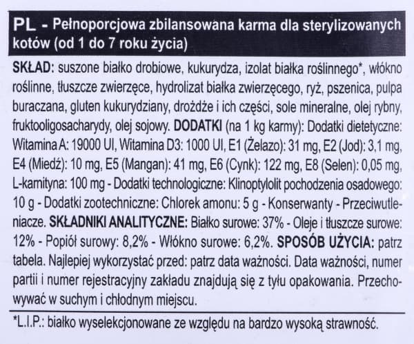 Royal Canin Sterilisert tørrfôr for steriliserte voksne katter 4 kg