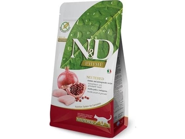 Farmina Pet Food N&D Prime, Aikuinen, Kana, Granaattiomena, 5 kg, Ei sisällä viljaa, Ei sisällä ruoan makuaineita, Antioksidantit sisältyvät