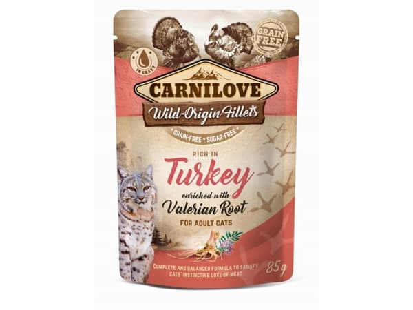 CARNILOVE CARNILOVE CAT p. 85g TURKEY & VALERIAN (1 pcs)