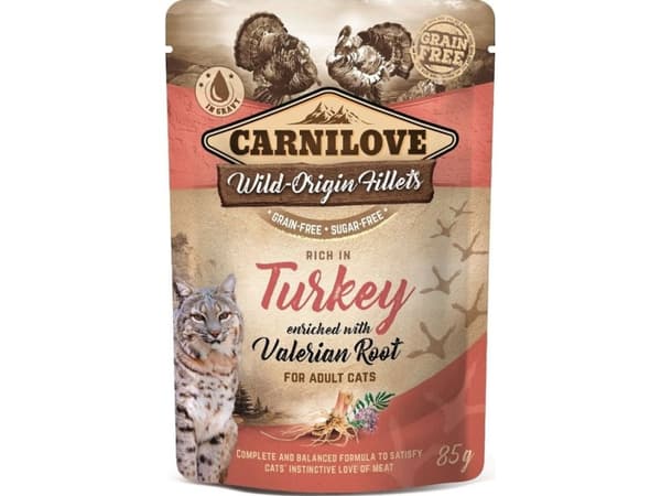 CARNILOVE CARNILOVE CAT p. 85g TURKEY & VALERIAN (1 pcs)