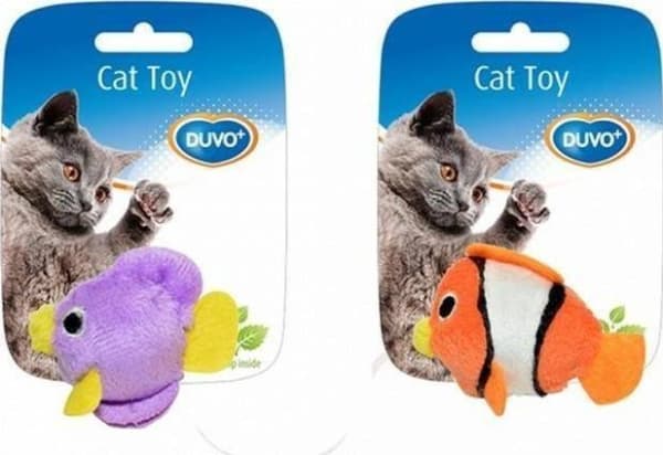 Duvo+ DUVO+ ZAB. KATTE FISK MED KATTENIPPE 7,5x9x3,5cm 1717026