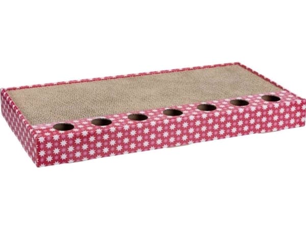 Trixie Scratching cardboard with toys, 48 × 25 cm, pink