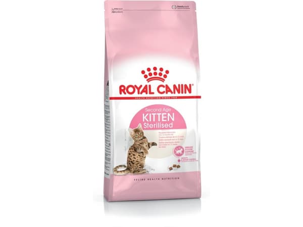 Royal Canin Kitten Sterilised, Kissanpentu, Kaikille roduille, Siipikarja, Riisi, Vihannes, 2 kg, Antioksidantit sisältyvät