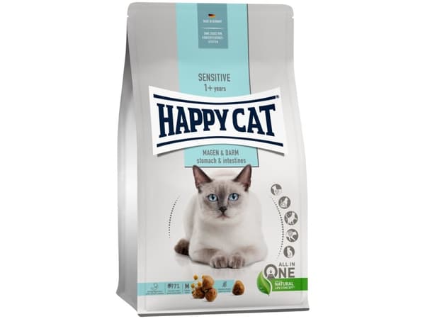 Happy Cat 70597, Aikuinen, Kaikille roduille, Ankka, Riisi, 4 kg