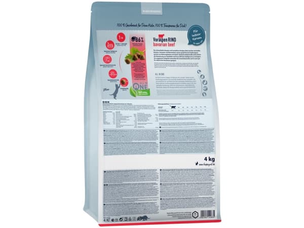 Happy Cat 70593, Voksen, Alle hunderaser, Storfekjøtt, 4 kg