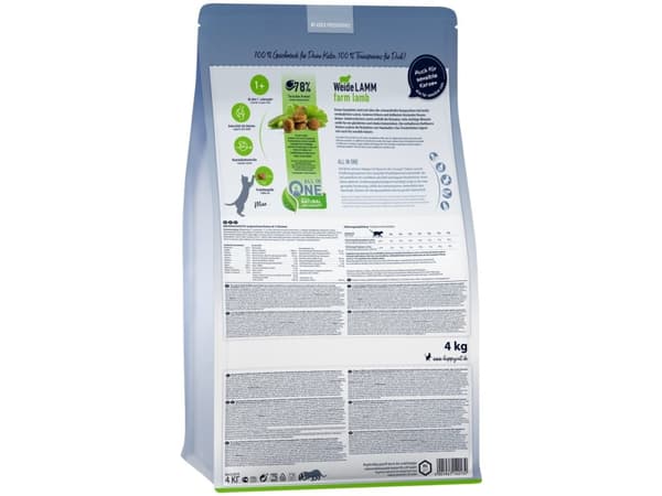 Happy Cat 70549, Vuxen, Alla raser, Lamm, 4 kg