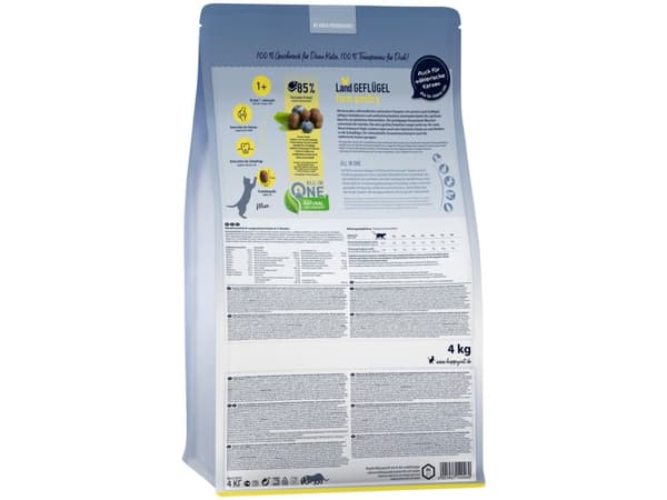 Happy Cat 70570, Voksen, Alle hunderaser, Fjærfe, 4 kg