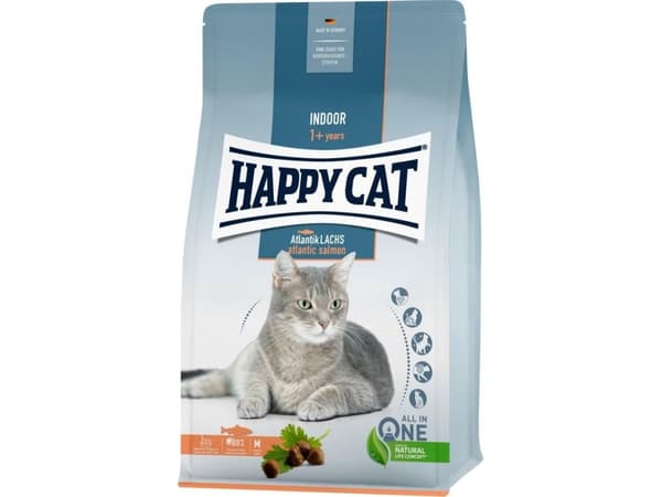 Happy Cat 70589, Aikuinen, Kaikille roduille, Lohi, 4 kg