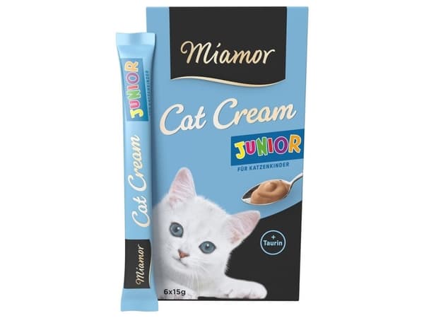 MIAMOR Cat Cream Junior - Kattegodbidder - 6 x 15g