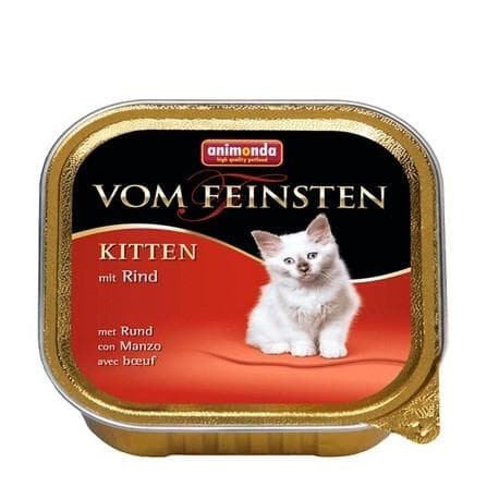 ANIMONDA Vom Feinsten Kitten pan with 100 g of beef