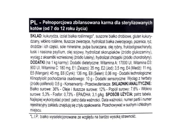 Royal Canin Sterilised 7+, vuxen, alla raser, fjäderfä, 3,5 kg, antioxidanter ingår