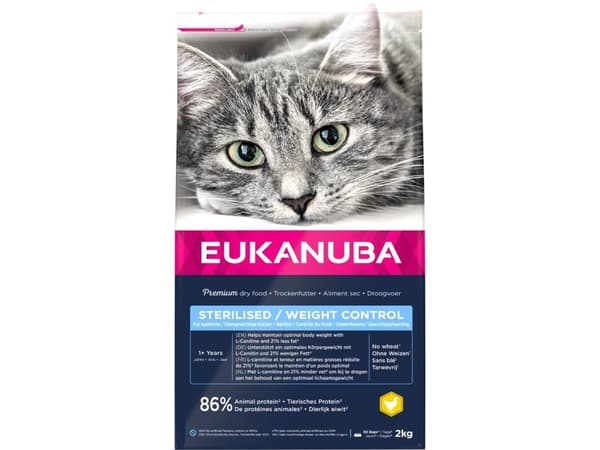 Eukanuba Euk Cat Adult Sterilised/Weight Control 2 kg
