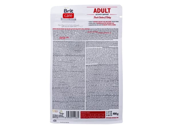 VAFO PRAHS Brit Care Kot Adult 400g Activity Support Gf