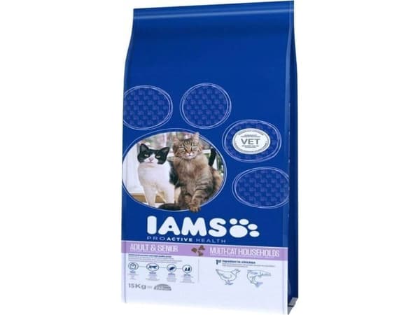 Iams Adult MulticatChicken & Salmon 15 kg