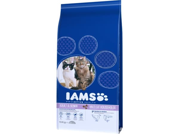 Iams Adult MulticatChicken & Salmon 15 kg