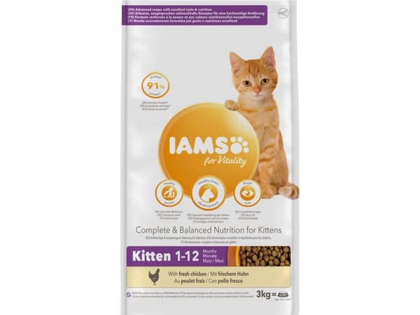 Iams CAT Vitality Kitten & Junior Chicken 3 kg