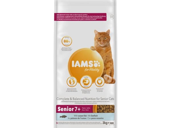 Iams CAT Vitality Senior Ocean Fish 3 kg