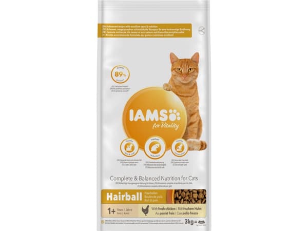 Iams CAT Vitality Adult Hairball 3 kg