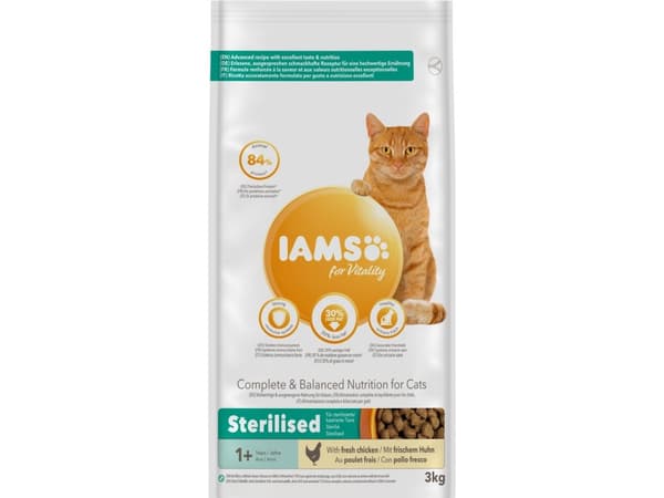 Iams CAT Vitality Adult Sterilised 3 kg
