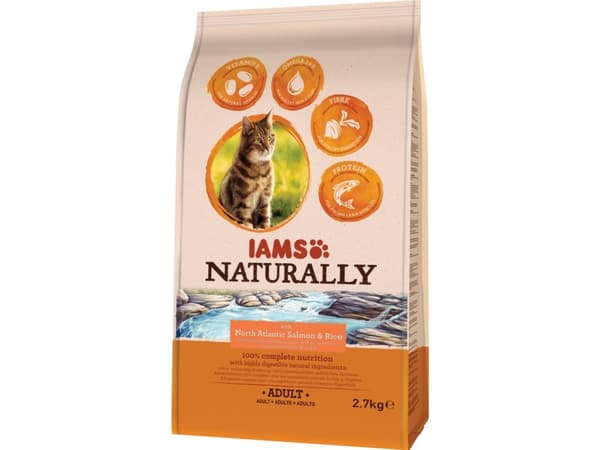 Iams Cat Naturally Adult Salmon 2,7 kg