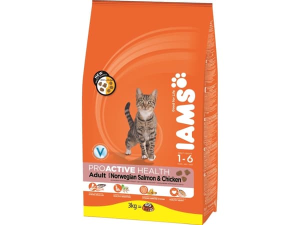 Iams CAT Vitality Adult Salmon 3 kg