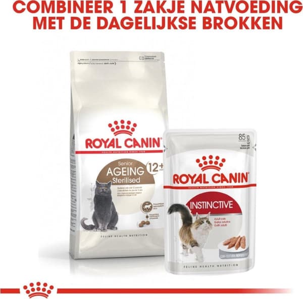 Royal Canin Senior Aging Sterilized 12+ katter torrfoder 400 g majs, fjäderfä, grönsaker